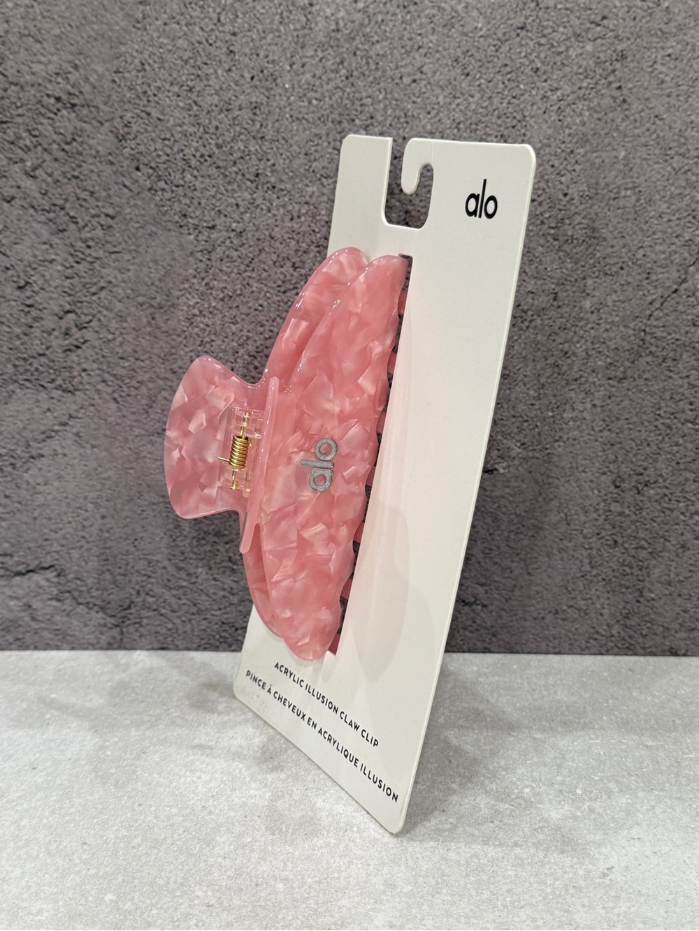 Alo Acrylic Illusion Claw hair clips set of 2 - Picture 5 of 7